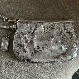 Coach sequin change purse